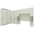Quarto Casal Modulado Completo 6 Pecas Seletto Areia Henn