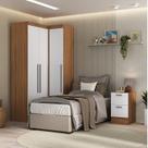 Quarto Completo 3 Portas 4 Gavetas 3 Peças Viena Espresso Móveis