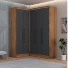 Quarto Completo 5 Portas 4 Gavetas 3 Peças Viena Espresso Móveis