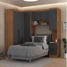 Quarto Completo 6 Portas 6 Gavetas 4 Peças Viena Espresso Móveis