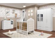 Quarto Completo Bebê Moveis Peroba Charlo Elo MDF 04 portas