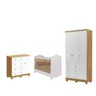 Quarto Completo Bebe Moveis Peroba Dorabelly Clara Jr MDF 3