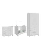 Quarto Completo Bebe Moveis Peroba Dorabelly Clara Jr MDF 3
