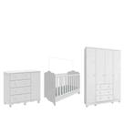 Quarto Completo Bebe Moveis Peroba Dorabelly Clara Jr MDF 4