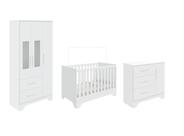 Quarto Completo Bebê Moveis Peroba Popy Berço Americano MDF