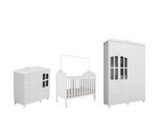 Quarto Completo Bebe Moveis Peroba Provençal Elo MDF