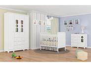 Quarto Completo Bebê Moveis Peroba Tedy MDF cloe 04 portas
