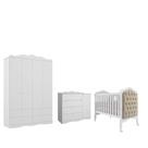 Quarto Completo Bebê Provençal Permobili Encanto kit cap MDF