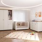 Quarto Completo Berço Evolutivo Cômoda e Guarda Roupa Ananda Casatema Madeiraoriginals