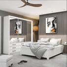 Quarto Completo Casal Anjos Premium e Cama de Casal Carioca Móveis