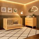 Quarto Completo Com Berço + Colchões + Cômoda Coleção Lion Quarto Completo Com Berço + Colchões + Cômoda Coleção Lion