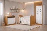 Quarto completo com Berço que vira cama Ninho- MobiBaby