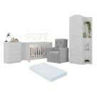 Quarto Completo com Colchão e Poltrona de Amamentação João e Maria Multimóveis MP4092 Quarto Completo com Colchão e Poltrona de Amamentação João e Maria Multimóveis MP4092