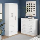 Quarto Completo Guarda-roupa 3 Portas 2 Gavetas e Cômoda 8 Gavetas