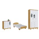 Quarto Completo Infantil Pingo Dorabelly Cama Sol 100% MDF -