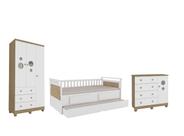 Quarto Completo Lipe , Cômoda e Guarda Roupa 03 portas MDF Quarto Completo Lipe , Cômoda e Guarda Roupa 03 portas MDF