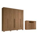 Quarto Completo Modu +1Cômoda QC367 Jatobá - Santos Andirá Quarto Completo Modu +1Cômoda QC367 Jatobá - Santos Andirá