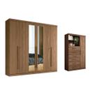 Quarto Completo Modu 2 Peças (1GuardaRoupa+1Cômoda) QC361 Jatobá - Santos Andirá Quarto Completo Modu 2 Peças (1GuardaRoupa+1Cômoda) QC361 Jatobá - Santos Andirá