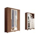 Quarto Completo Modu +Cômoda QC311 Jatoba/Areia - Santos Andirá Quarto Completo Modu +Cômoda QC311 Jatoba/Areia - Santos Andirá