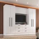 Quarto Completo Viena 4 Portas 6 Gavetas 3 Peças Espresso Móveis