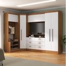 Quarto Completo Viena 5 Portas 6 Gavetas 4 Peças Espresso Móveis