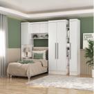 Quarto Completo Viena 6 Portas 4 Gavetas 4 Peças Branco Quarto Completo Viena 6 Portas 4 Gavetas 4 Peças Branco