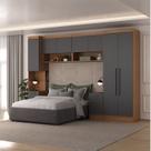 Quarto Completo Viena 7 Portas 6 Gavetas 5 Peças Espresso Móveis Quarto Completo Viena 7 Portas 6 Gavetas 5 Peças Espresso Móveis