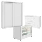 Quarto De Bebê 2 Portas Tutto New Branco Acetinado - Matic