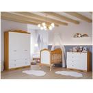 Quarto de Bebê 3 Peças com Berço e Cômoda 4 Gavetas e Guarda-roupa 4 Portas 4 Gavetas Aquarela Espre