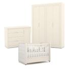 Quarto de Bebe 4 Portas Tutto New Off White com Capitonê New Boucle - Matic Quarto de Bebe 4 Portas Tutto New Off White com Capitonê New Boucle - Matic