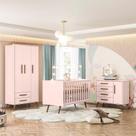 Quarto de Bebê Ambiente Q Encanto Retrô Rosa - Qmovi