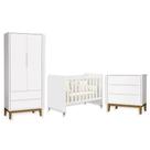 Quarto de Bebê Berço Evolution Guarda Roupa Classic Cômoda 3 Gavetas Classic Quarto de Bebê Berço Evolution Guarda Roupa Classic Cômoda 3 Gavetas Classic