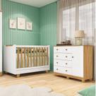 Quarto de Bebê com Cômoda 1 Porta e Berço 4 em 1 Minicama 100% Mdf Mike Espresso Móveis Quarto de Bebê com Cômoda 1 Porta e Berço 4 em 1 Minicama 100% Mdf Mike Espresso Móveis