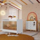 Quarto de Bebê com Cômoda 1 Porta Janelada 4 Gavetas e Berço Minicama 100% Mdf Gael Espresso Móveis Quarto de Bebê com Cômoda 1 Porta Janelada 4 Gavetas e Berço Minicama 100% Mdf Gael Espresso Móveis