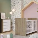 Quarto de Bebê com Cômoda e Berço Labirinto Henn
