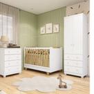 Quarto de Bebê com Guarda-roupa 2 Portas Cômoda e Berço 4em1 Minicama 100% Mdf Mike Espresso Móveis Quarto de Bebê com Guarda-roupa 2 Portas Cômoda e Berço 4em1 Minicama 100% Mdf Mike Espresso Móveis