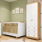 Quarto de Bebê com Guarda-roupa 2 Portas e Berço 4 em 1 Minicama 100% Mdf Mike Espresso Móveis Quarto de Bebê com Guarda-roupa 2 Portas e Berço 4 em 1 Minicama 100% Mdf Mike Espresso Móveis