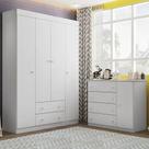 Quarto de bebe com guarda roupa 4 portas + comoda sapateira