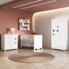 Quarto de Bebê Completo 100% MDF Linha Lua