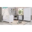 Quarto de Bebe Completo 3 Peças 1 Cômoda 1 Roupeiro 1 Berço Pipoca