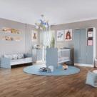 Quarto de Bebê Completo Bambino 3 Portas 6 Gavetas , conjunto composto por quatro móveis infantil . PERCARSA MÓVEIS