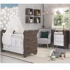 Quarto de Bebê Completo com 1 Berço 1 Comoda Panda
