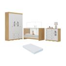Quarto de Bebê Completo com Berço 3 em 1 com Colchão Incluso Liz Multimóveis MP4567 Quarto de Bebê Completo com Berço 3 em 1 com Colchão Incluso Liz Multimóveis MP4567