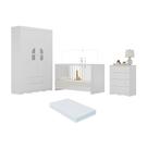 Quarto de Bebê Completo com Berço 3 em 1 com Colchão Incluso Liz Multimóveis MP4571 Quarto de Bebê Completo com Berço 3 em 1 com Colchão Incluso Liz Multimóveis MP4571