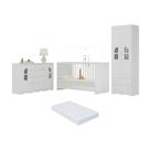 Quarto de Bebê Completo com Berço 3 em 1 com Colchão Incluso Liz Multimóveis MP4579