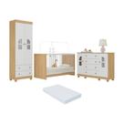 Quarto de Bebê Completo com Berço 3 em 1 com Colchão Incluso Nina Multimóveis MP4578