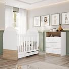 Quarto de Bebê Completo com Berço 3 em 1 e Cômoda Magia
