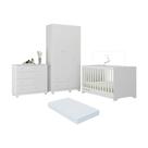 Quarto de Bebê Completo com Berço Americano 3 em 1 Colchão Incluso Allegra Multimóveis MP4606