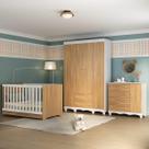 Quarto de Bebê Completo com Berço Americano 3 em 1 Colchão Incluso Dengo Multimóveis MP4600 Quarto de Bebê Completo com Berço Americano 3 em 1 Colchão Incluso Dengo Multimóveis MP4600
