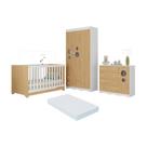 Quarto de Bebê Completo com Berço Americano 3 em 1 Colchão Incluso Sonho Multimóveis MP4639 Quarto de Bebê Completo com Berço Americano 3 em 1 Colchão Incluso Sonho Multimóveis MP4639